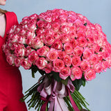 101 Multi-Color Red Roses Bouquet