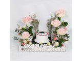 Graduation Flower And Cake Box