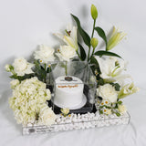 blessed Umrah, Stand with Flowers and Cake