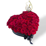 Heart-shaped Red Rose Box