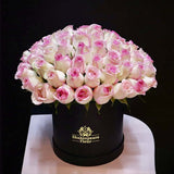 Box of Pink Double Shaded Roses