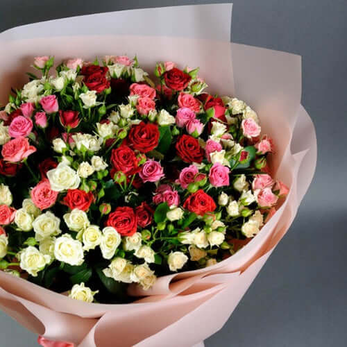 Classic Mixed Spray Roses Bouquet
