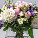 Elegant Centerpiece Flower Arrangement in Fish Bowl