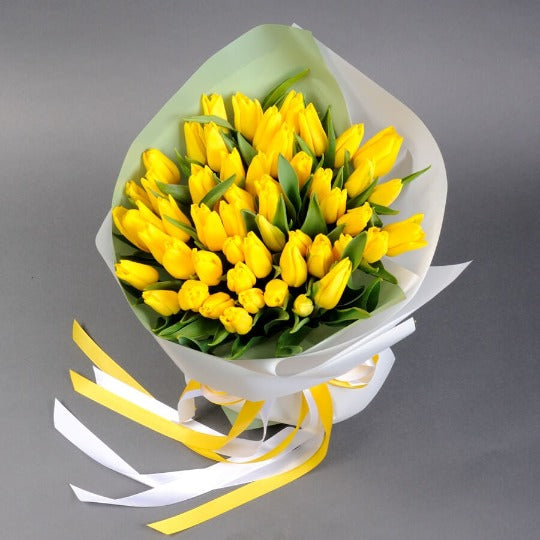Yellow Tulips Bouquet