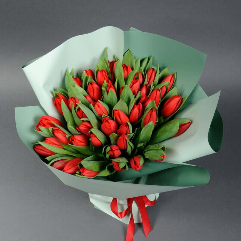 Red Tulips Bouquet