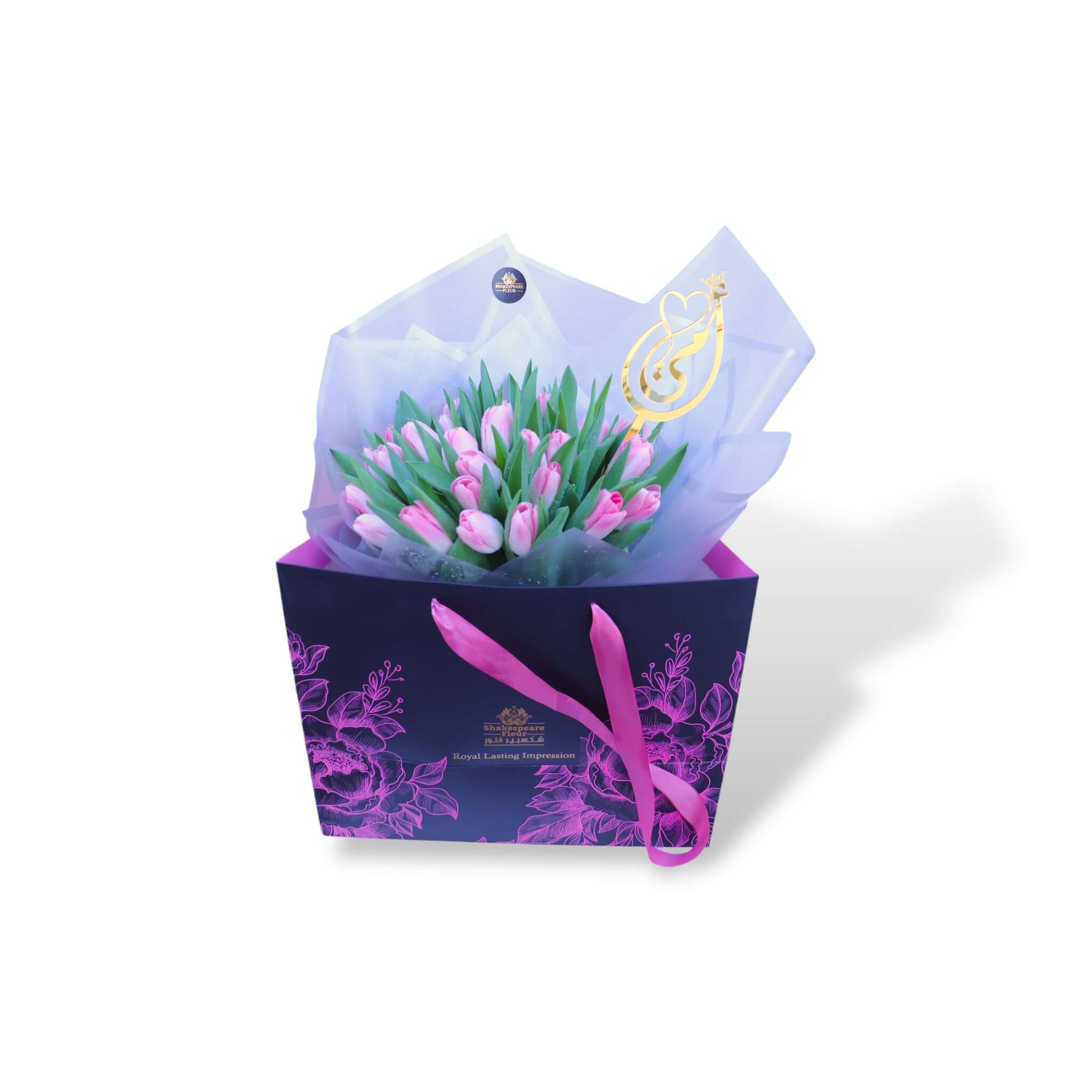 30 Pink Tulip Bouquet