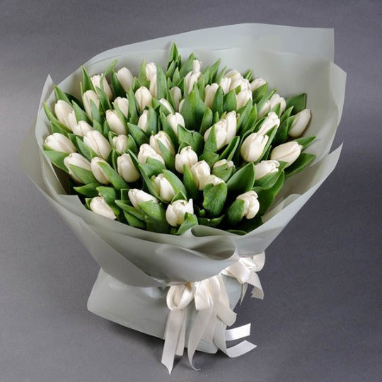 White Tulips Bouquet
