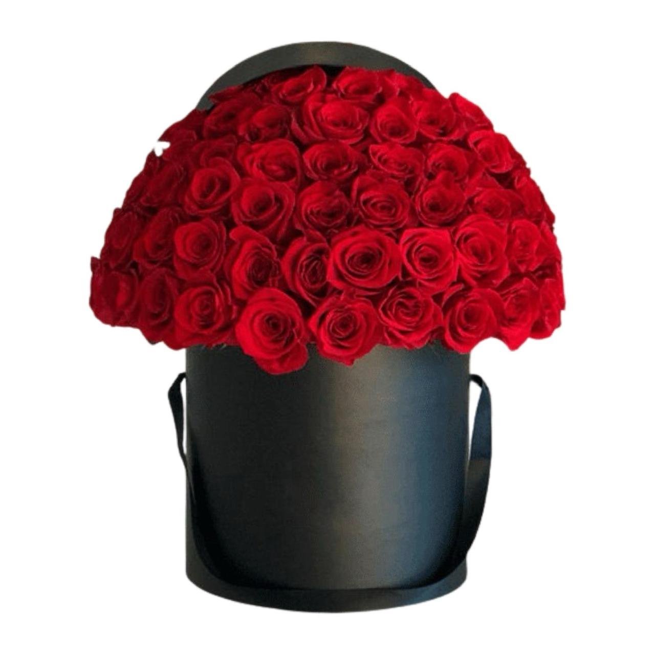 Luxury Box Of Red Roses