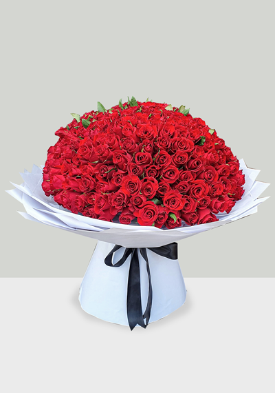 Romantic 201 Red Roses Bouquet