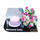 PINK FLOWER AND CAKE 527