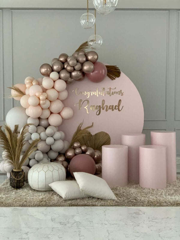 تهنئة بالديكور الوردي 