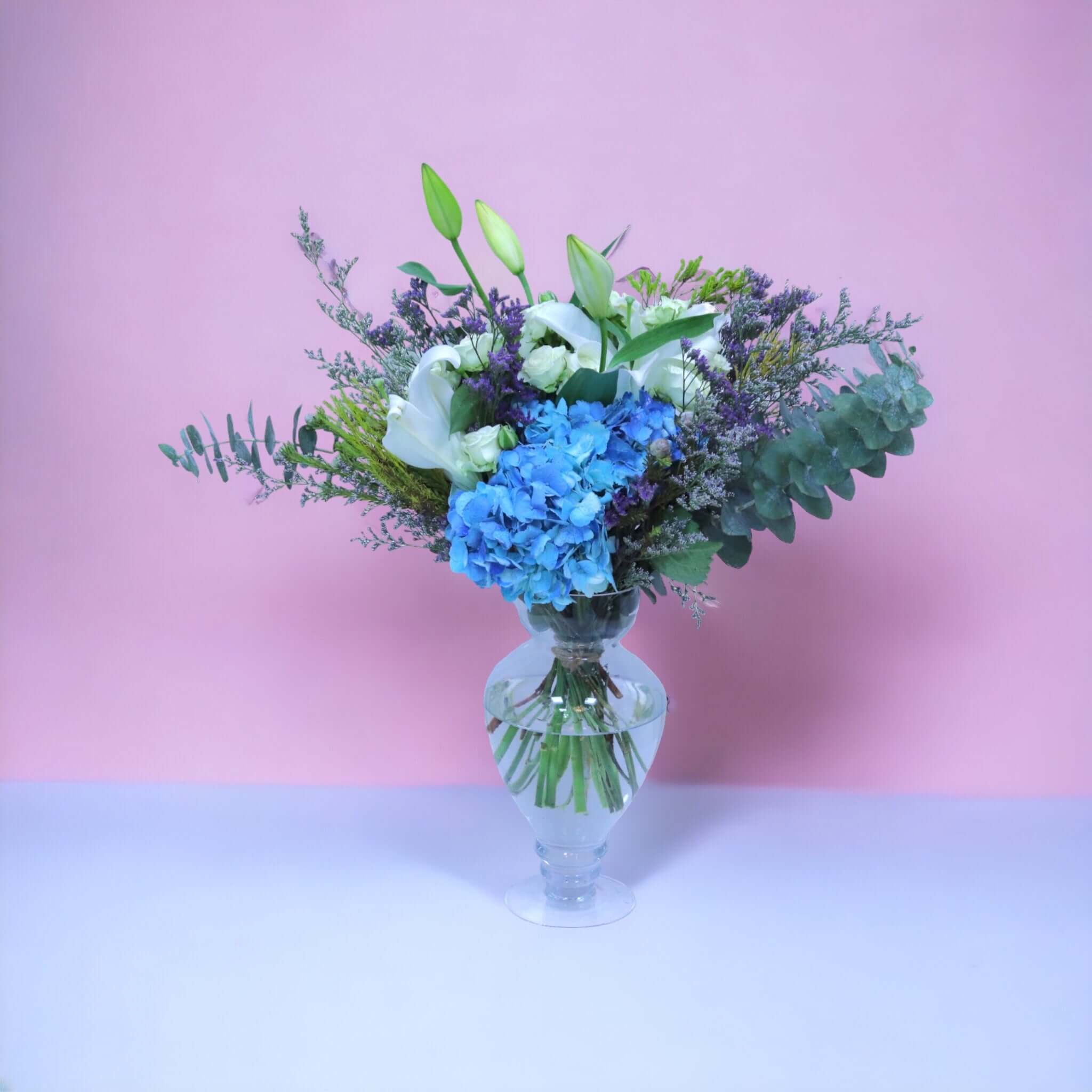 Blushing Blooms Centerpiece Arrangement