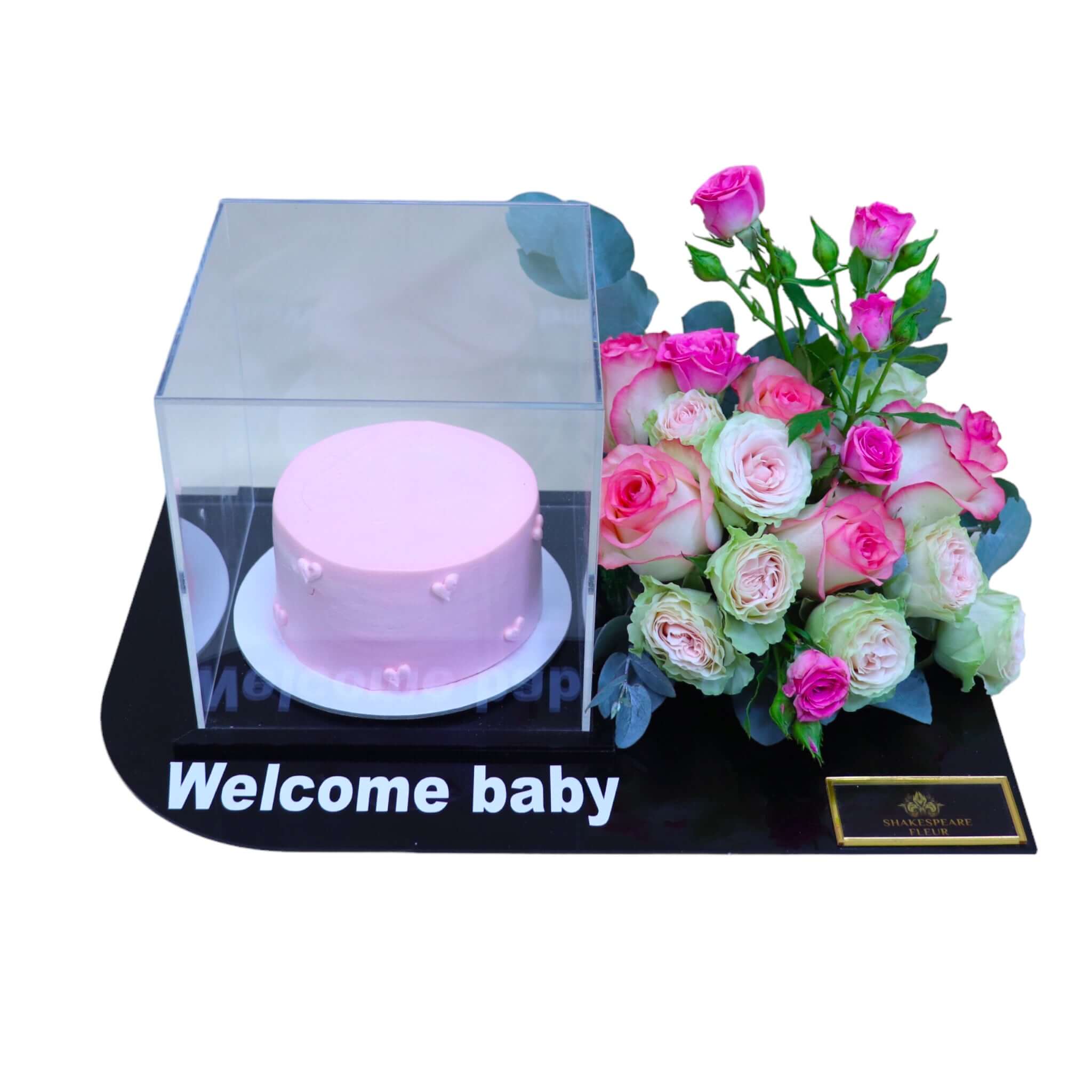 PINK FLOWER AND CAKE 527