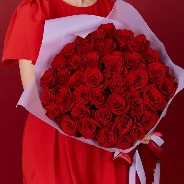 50 Red Roses Bouquet