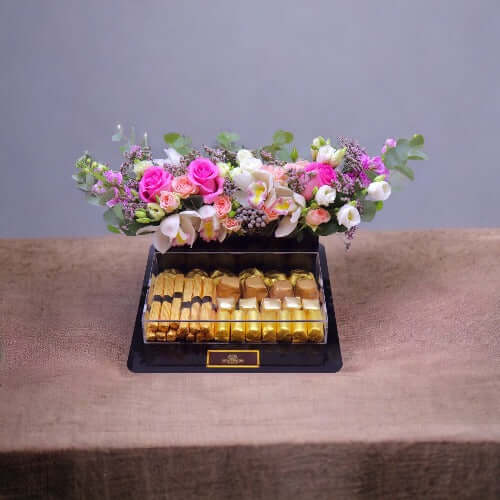 flower and sweet acrylic