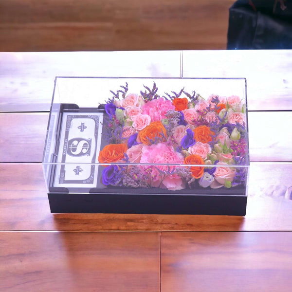 money box pink and orange