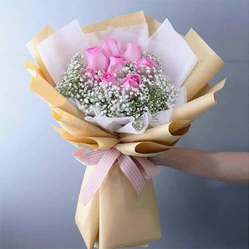 Blush Pink Roses Bouquet