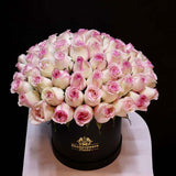 Box of Pink Double Shaded Roses