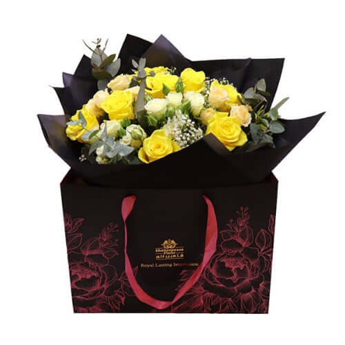 باقة أشعة الشمس الذهبية