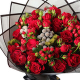 Passionate Red Roses Bouquet