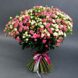 Pink and White Spray Roses Bouquet