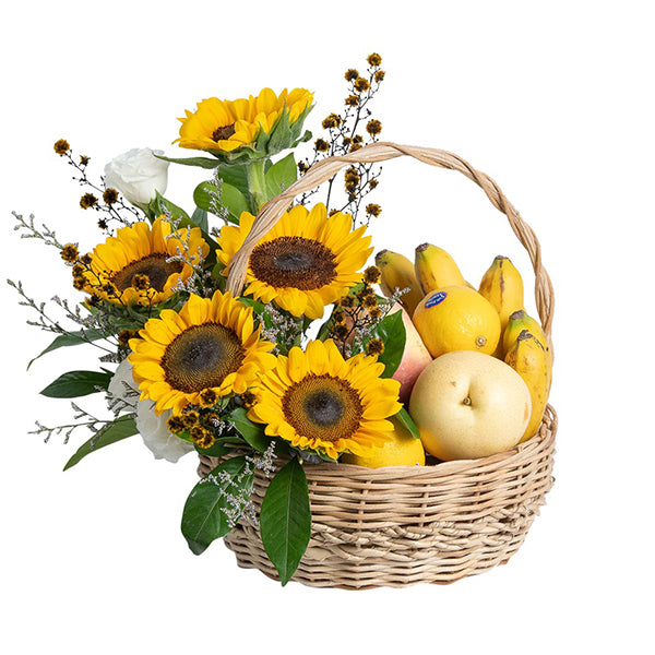 Sunshine Fruit and Flower Basket