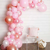 Organic Balloon Arch Pink Coloured